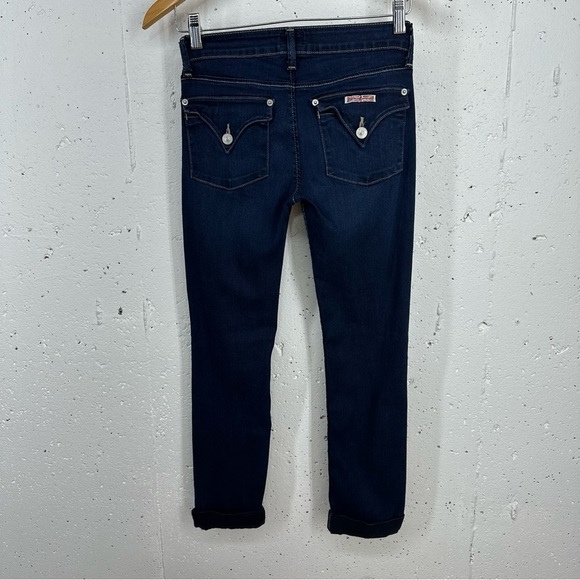 Hudson Women's Size 25 Bacara Straight Cuffed Crop Stretch Jeans - Picture 6 of 11